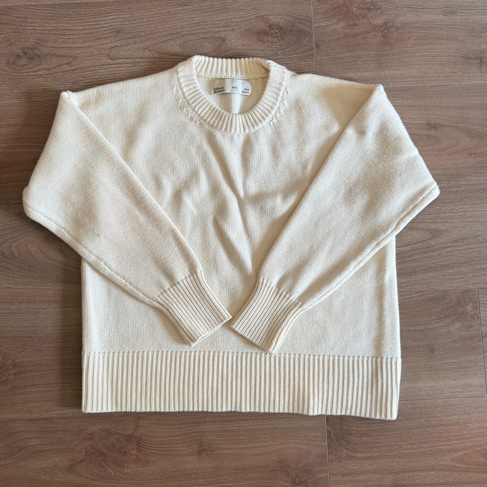 California Art Palos Oversized Sweater - XS - Ivory